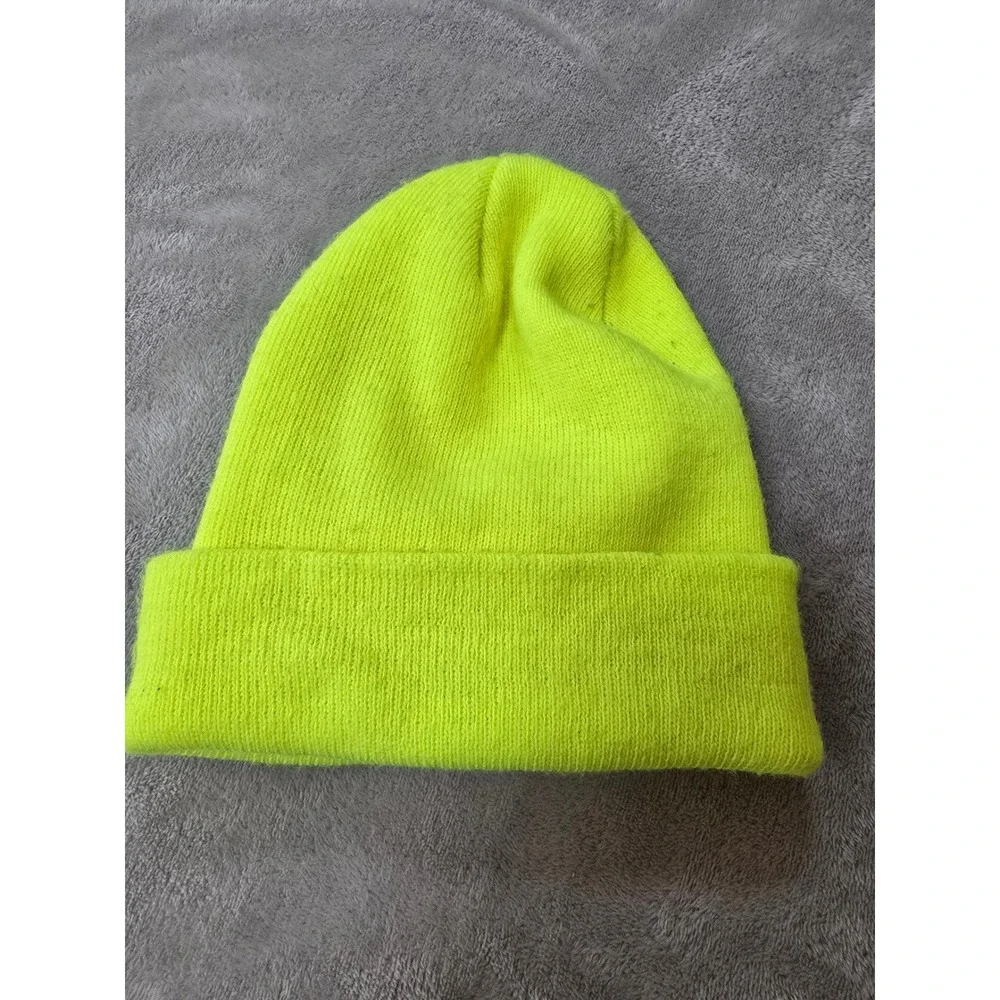 Carhartt A18 Acrylic‎ Hat Beanie Lime Neon Yellow Made in USA